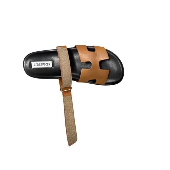 Steve Madden Women's Velcro Closure Slide Sandals Brown Size 9.5 Casual - Picture 4 of 13